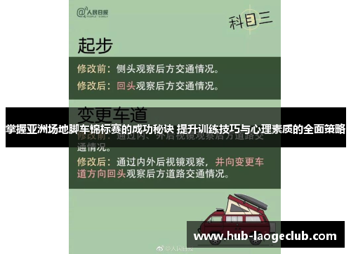 掌握亚洲场地脚车锦标赛的成功秘诀 提升训练技巧与心理素质的全面策略